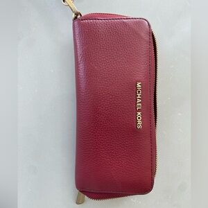 Michael Kors Red Leather Wallet